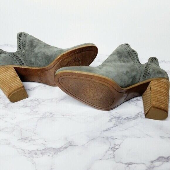Vince Camuto Bootie Womens Size 11M Grey Fileana Split Shaft Suede Leather - Picture 8 of 8
